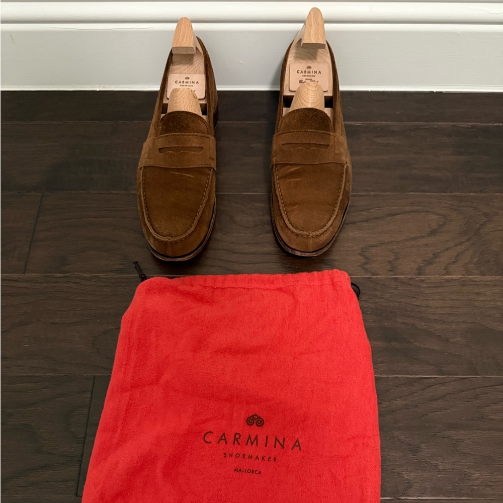 Brown Suede Loafers for Men - 10